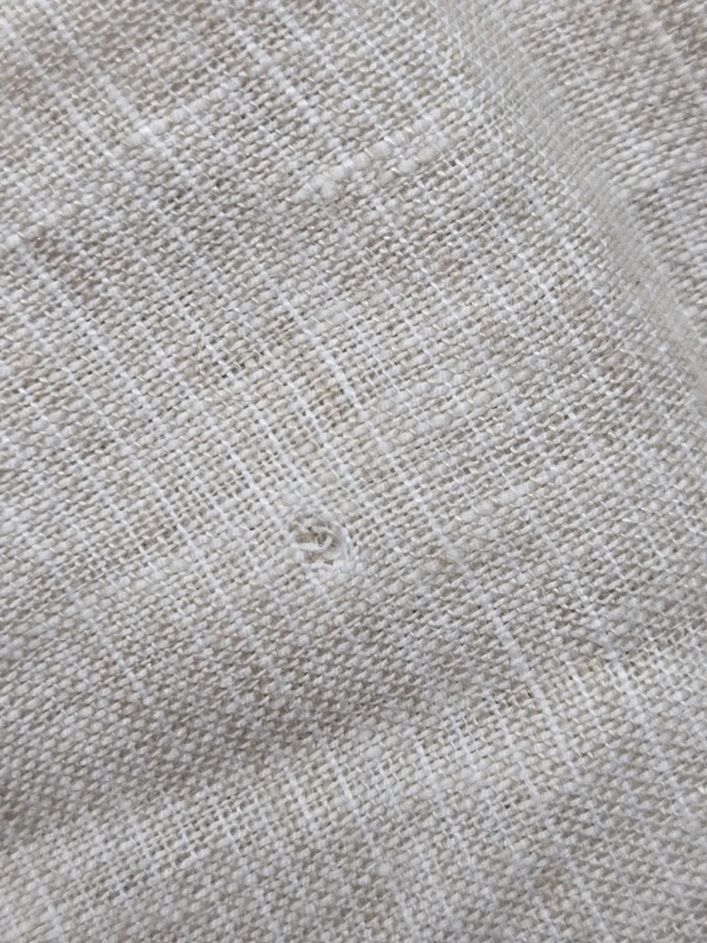 QUINCE European Linen Duvet Cover King/Cal King Natural Mini Pinstripe 7604